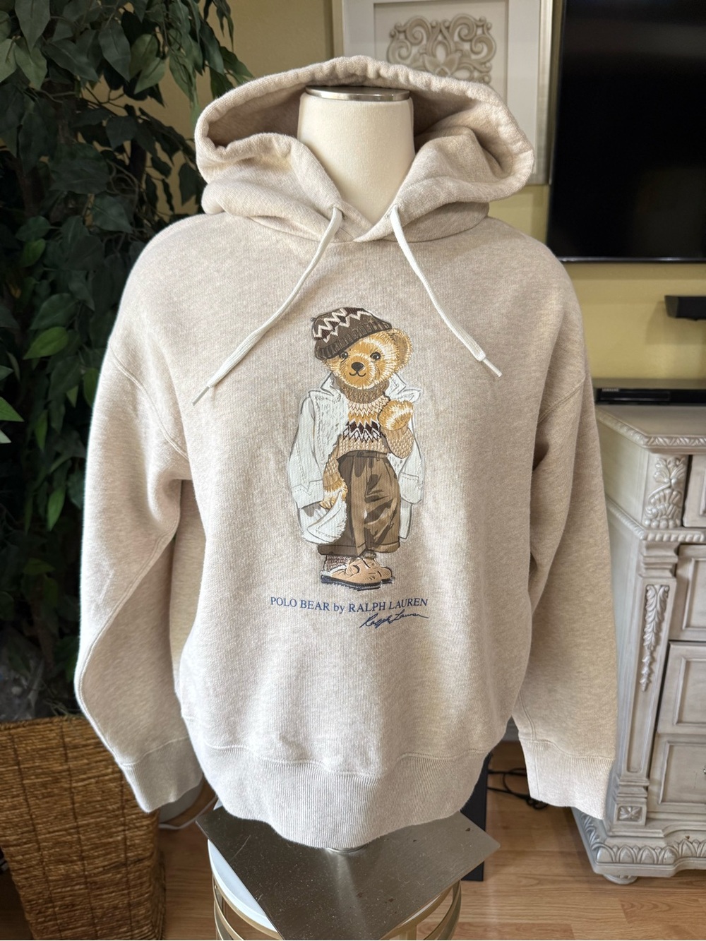 Polo Ralph Lauren Polo Bear Hoodie Oatmeal Size L